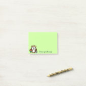 tuinier uil post-it® notes (Op bureau)