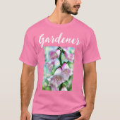 Tuinier Vogelhandschoen Bloemen Schilderen Kunst B T-shirt (Voorkant)