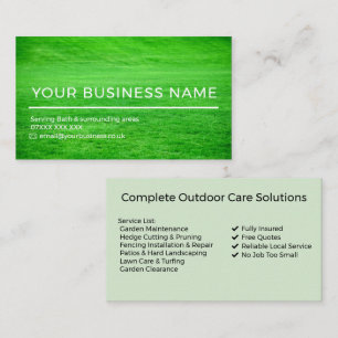 Tuinierdienst Visitekaartje   Professioneel