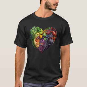 Tuinieren 4\Kleurrijke vruchten en groenten Gezond T-shirt