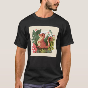 Tuinieren 4\Lieve Rode Draak in een tuinbos T-shirt