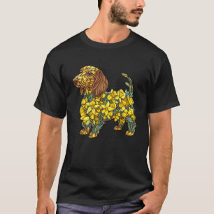 Tuinieren 4\Narcis Dwerghond Hond Bloem Tuinieren T-shirt