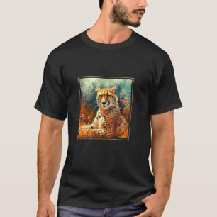 Tuinieren 4\Tuin Bloemen Cheetah Schilderen Huisdi T-shirt