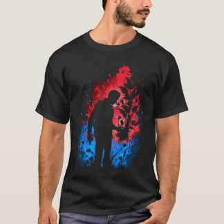 Tuinieren 4\Tuinman Landschapsarchitect Vlammen Re T-shirt