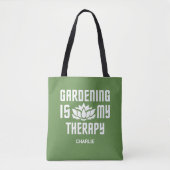 Tuinieren aangepaste naam & kleur tote bag (Voorkant)
