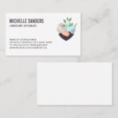 tuinieren | Aanplant van bomen Logo Visitekaartje (Voorkant / Achterkant)