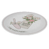 Tuinieren Bloemenmonogram Snijplank (Hoek)