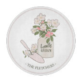 Tuinieren Bloemenmonogram Snijplank (Voorkant)