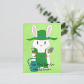 Tuinieren Bunny Post Kaart (Staand voorkant)