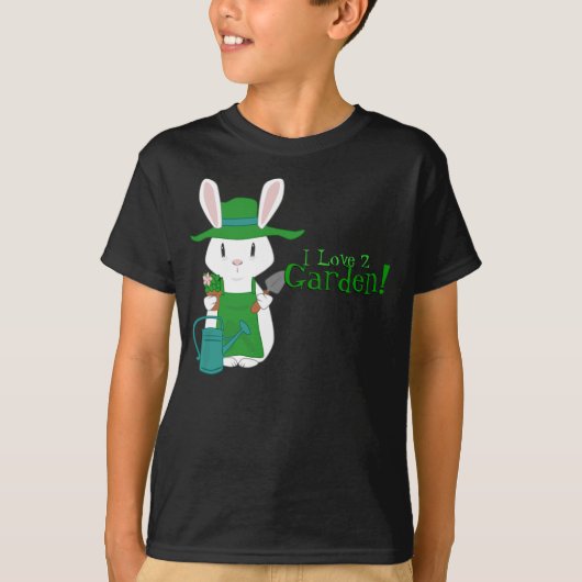 Tuinieren Bunny Rabbit Shirt (Voorkant)