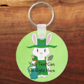 Tuinieren Bunny Sleutelhanger (Voorkant)