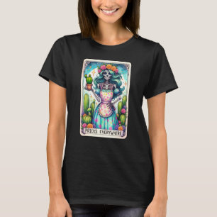 Tuinieren Cactus Funny Tarot Kaart Pricks Overal T-shirt