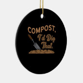 Tuinieren Compost Gardener Gift Keramisch Ornament (Rechts)