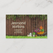 Tuinieren Diensten Waterverf Kunst Visitekaartje (Voorkant)