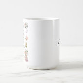 Tuinieren en Bibliotheek Quote Floral Garden Koffiemok (Center)