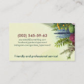 Tuinieren en landschapsarchitectuur visitekaartje (Achterkant)