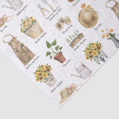 Tuinieren Essentiële Waterverf Zonnebloem Patroon Tissuepapier (Detail)