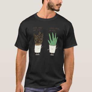 Tuinieren Etiquette Aloe Boom Tuinieren Planten T-shirt
