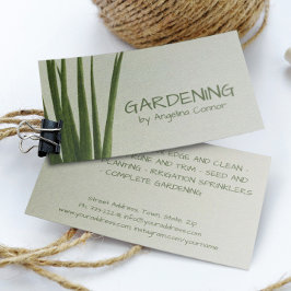 Tuinieren Gazon Care Landscape Design Architect Visitekaartje