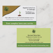 Tuinieren Gazon Care Landscaper Logo Visitekaartje (Voorkant / Achterkant)