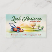 Tuinieren Gazon Care Landscaping Visitekaartje (Voorkant)