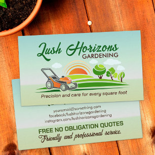 Tuinieren Gazon Care Landscaping Visitekaartje