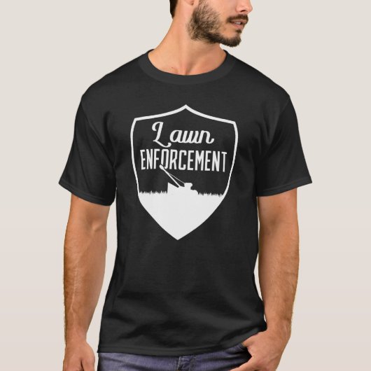 Tuinieren Gazon Handhaving Grasmaaier T-shirt (Voorkant)