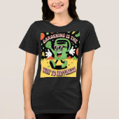 Tuinieren Geluk Watering Can Tri-Blend Shirt (Voorkant)