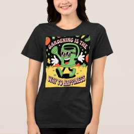 Tuinieren Geluk Watering Can Tri-Blend Shirt