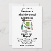 Tuinieren Gereedschap Tuinieren Tuinier Verjaardag Kaart (Voorkant)