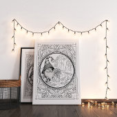 Tuinieren Gnome volwassen kleuring Poster