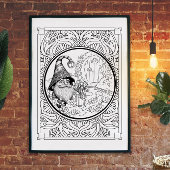 Tuinieren Gnome volwassen kleuring Poster