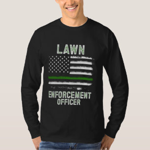 Tuinieren grasmaaier Amerikaanse vlag gazon handha T-shirt