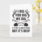 Tuinieren Ik graaf je graaft we graven tuinier gra Kaart (Gele Bloem)