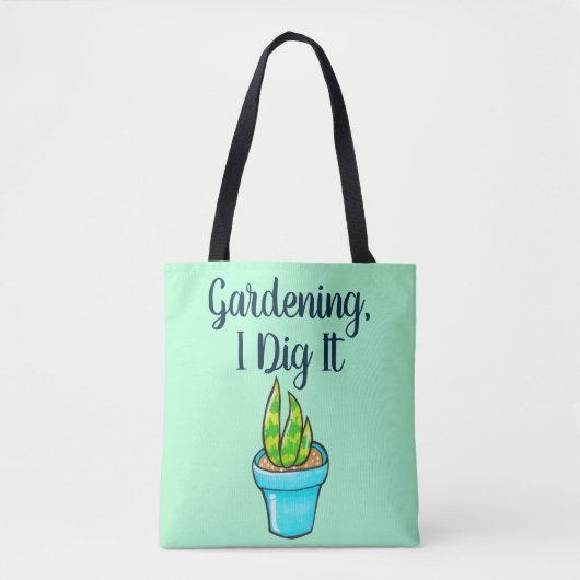 Tuinieren, ik pikte het sappig tote bag (Voorkant)