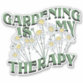 Tuinieren is mijn therapie! sticker