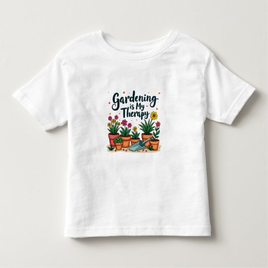 Tuinieren Is Mijn Therapie Tuinierder Tuinieren Pl Kinder Shirts (Voorkant)