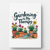 Tuinieren is mijn Therapy Gardener Plant Fotoplaat (voorkant)