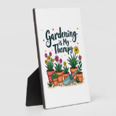 Tuinieren is mijn Therapy Gardener Plant Fotoplaat (Zijkant)