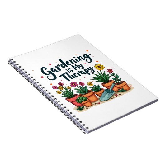 Tuinieren is mijn Therapy Gardener Plant Notitieboek (Rechterzijde)