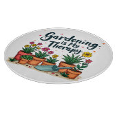Tuinieren is mijn Therapy Gardener Plant Snijplank (Hoek)