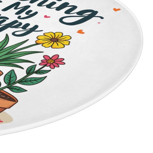 Tuinieren is mijn Therapy Gardener Plant Snijplank (Hoek)