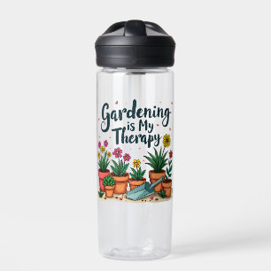 Tuinieren is mijn Therapy Gardener Plant Waterfles