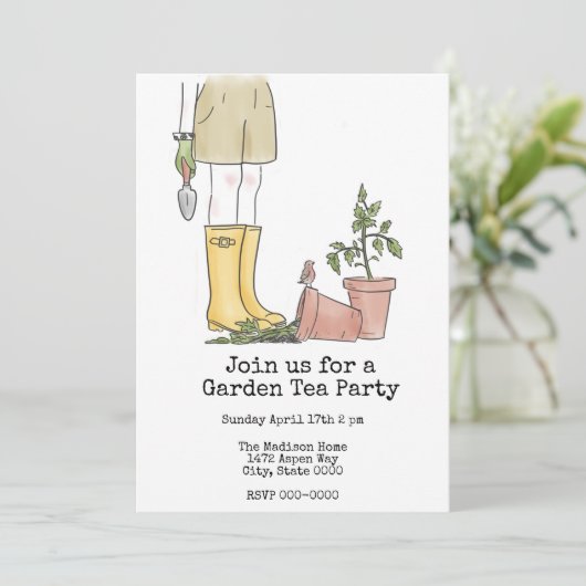 Tuinieren Kaart (Staand voorkant)