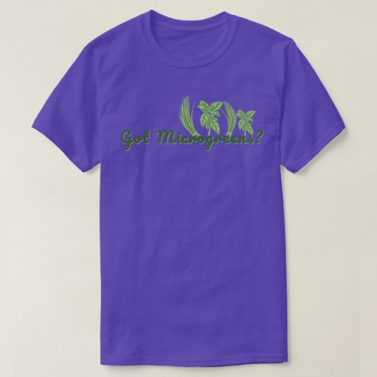 Tuinieren Kruiden Micro Groenen T-shirt (Design voorkant)