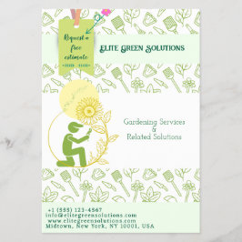 Tuinieren & Landscaping Solutions Visitekaartje Flyer