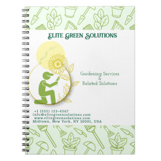 Tuinieren & Landscaping Solutions Visitekaartje Notitieboek