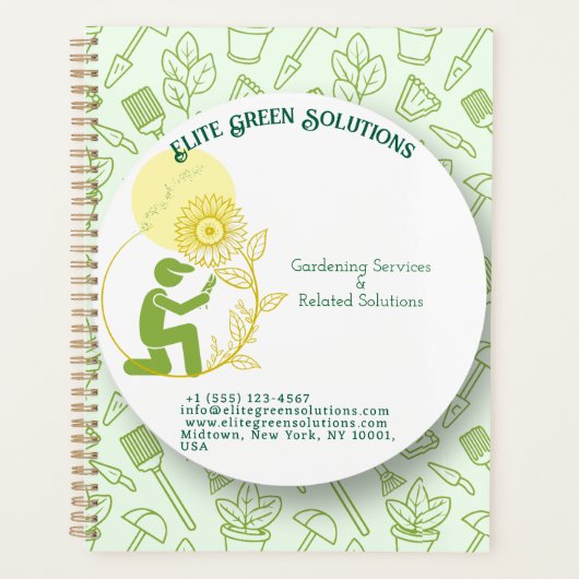 Tuinieren & Landscaping Solutions Visitekaartje Planner (Voorkant)