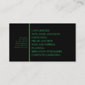 Tuinieren Landschap Ontwerp Planten Gazonverzorgin Visitekaartje (Achterkant)