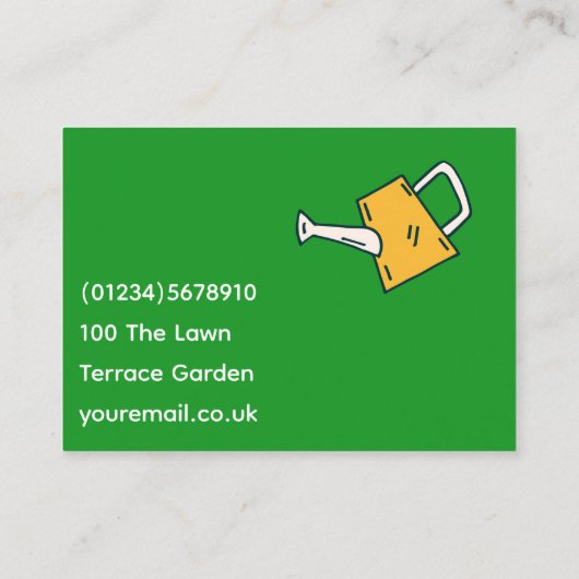 Tuinieren, Landschapsarchitectuur, Buiten, Tuin, n Visitekaartje (Achterkant)